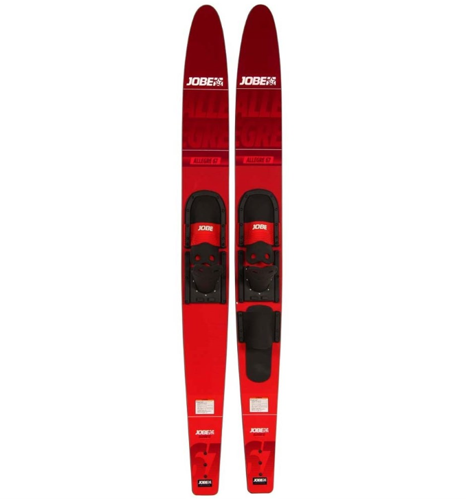 JOBE 24 Allegre Combo Waterskis Package Red 67INCH